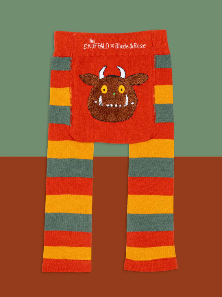 Blade & Rose Gruffalo Leggings - bold, bright and fun! These fab leggings are rustic tan, khaki green and mustard with a fun Gruffalo design.