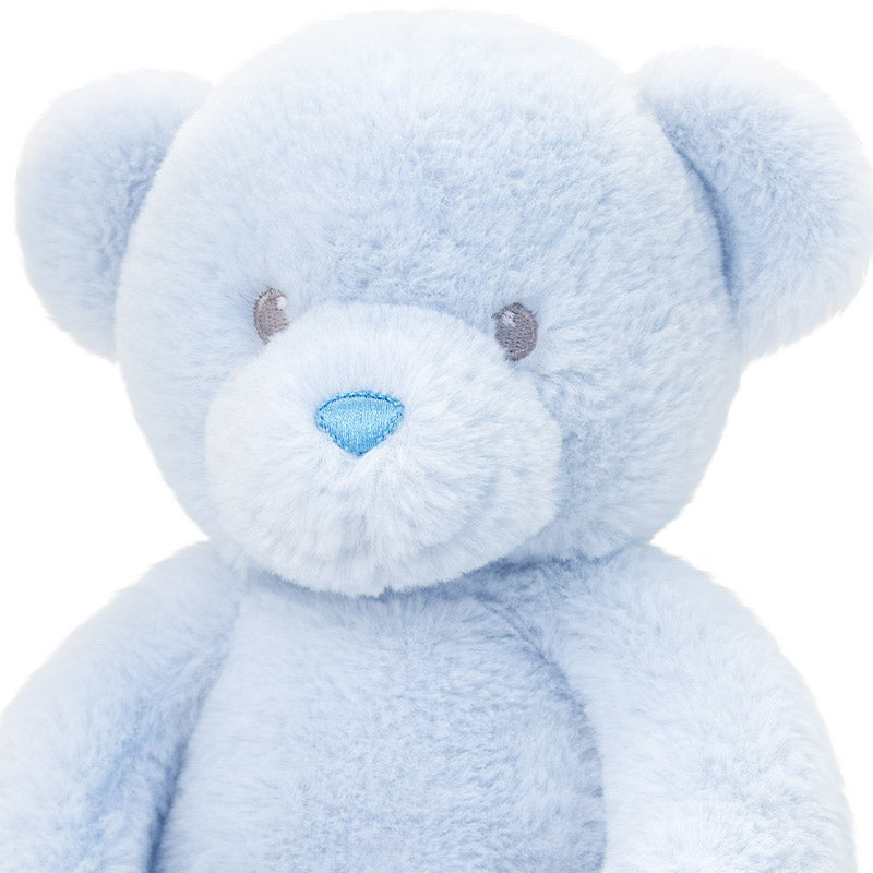 Keeleco Baby Blue Teddy Bear (35m) - a gorgeous traditional style teddy bear in pale blue. Sold by Say It Baby Gifts