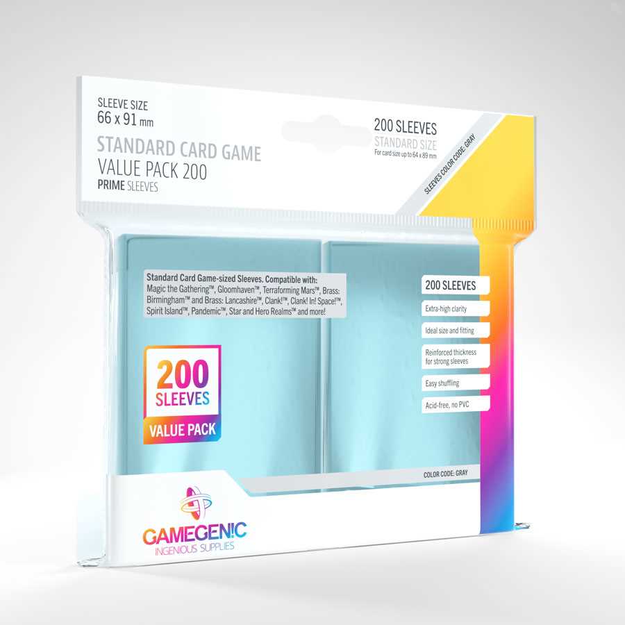 Gamegenic Standard Sleeves (200 Pack) Blue Orange