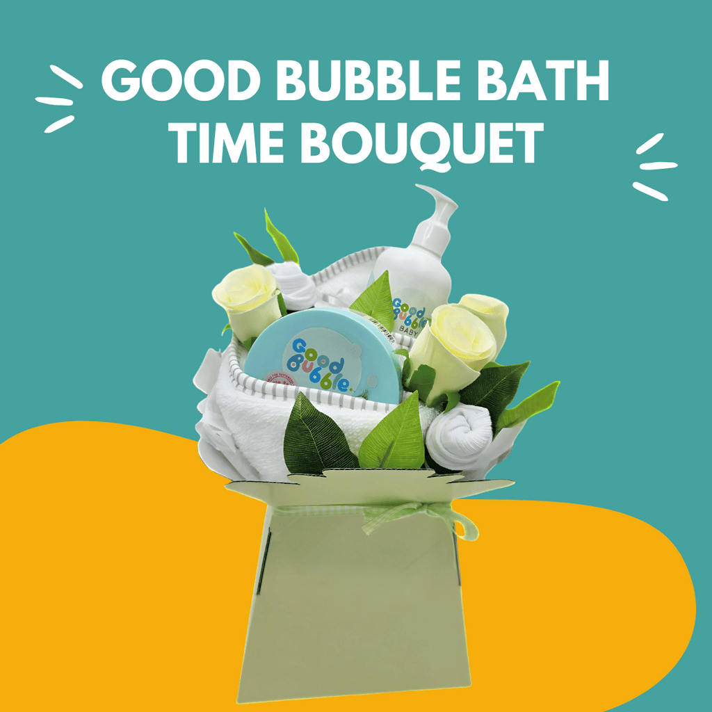 Good Bubble Bath Time Bouquet with colourful background