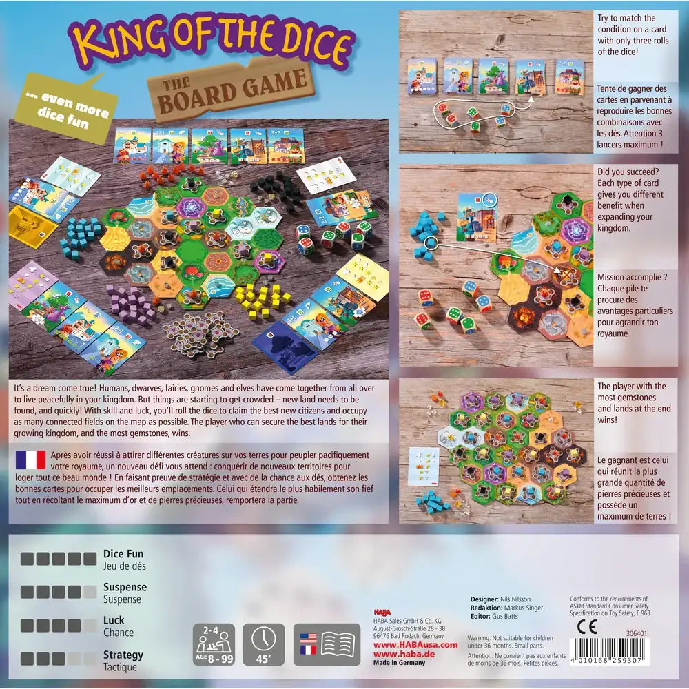 HABA King of The Dice Board Game HABA