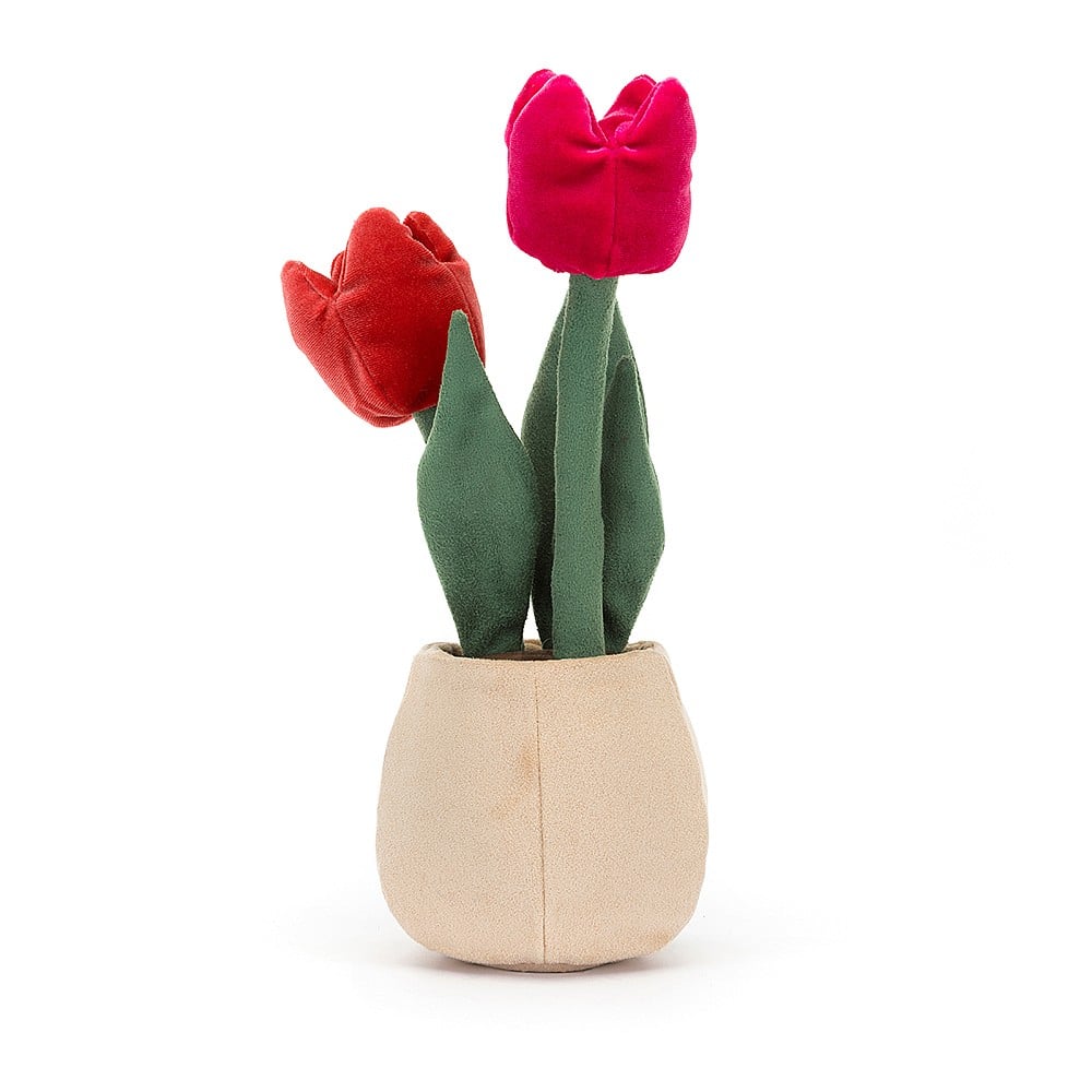 Jellycat Amuseable Tulip Pot - Enjoy some springtime happiness anytime of the year with the gorgeous Jellycat Amusesable Tulip Pot. Sold by Say It Baby Gifts