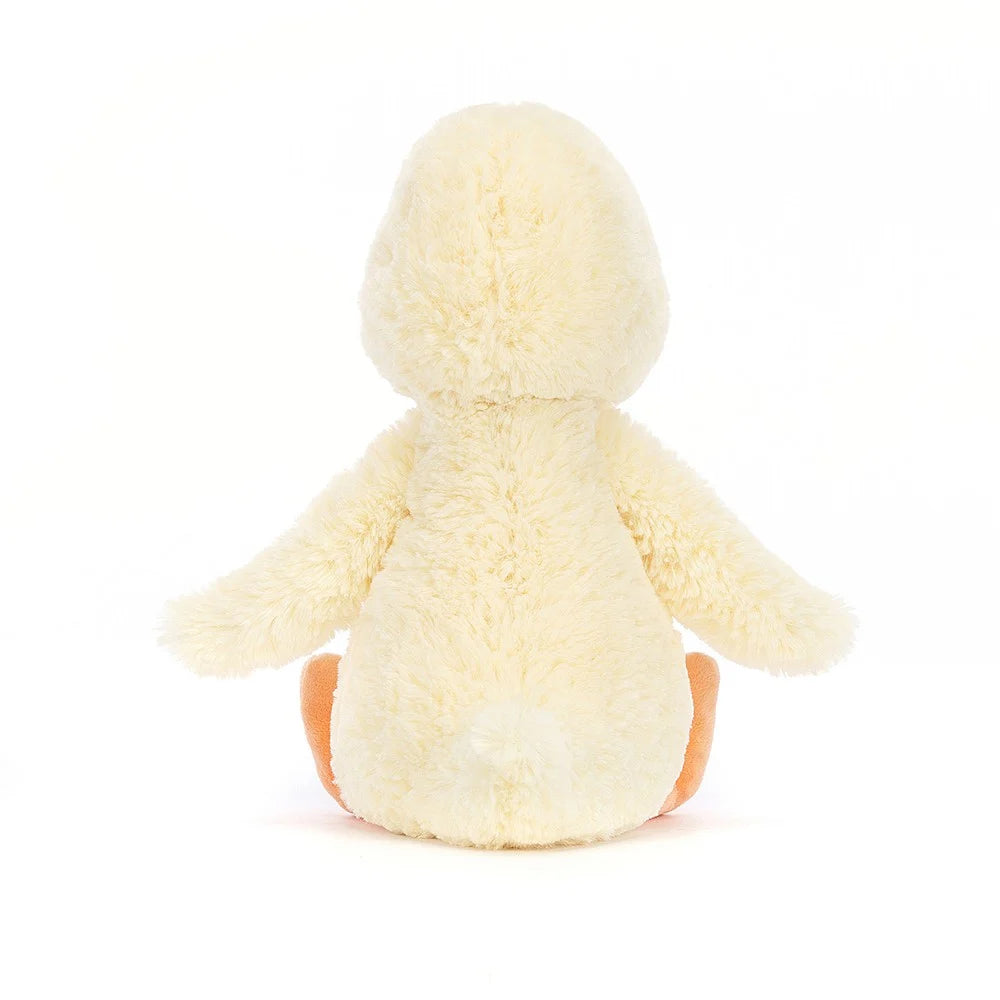 Jellycat Bashful Duckling Original - a gorgeous little hatchling! BAS3DCK Sold by Say It Gifts - back view