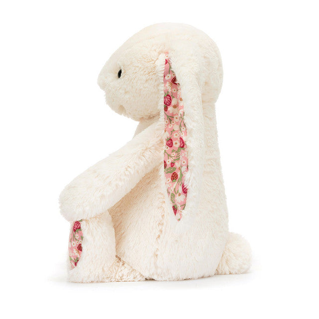 Jellycat Blossom Cream Bunny - Berry (Medium) BMP3MS - side