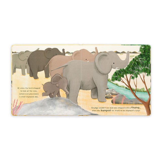 Jellycat Smudge The Littlest Elephant Book BK4SMG Sold by Say It Baby Gifts