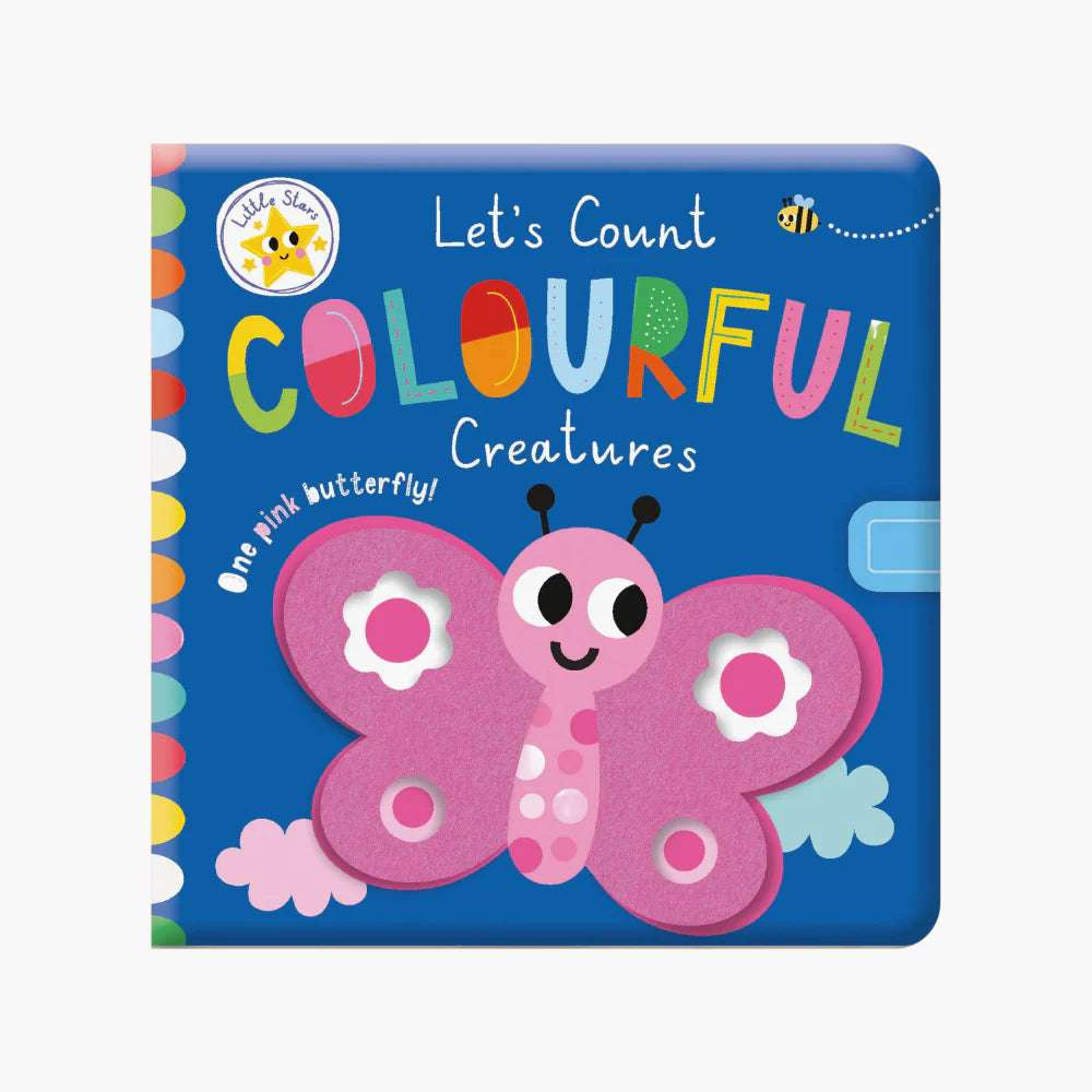 Little Stars Let's Count Colourful Creatures Soft Book - butterfly