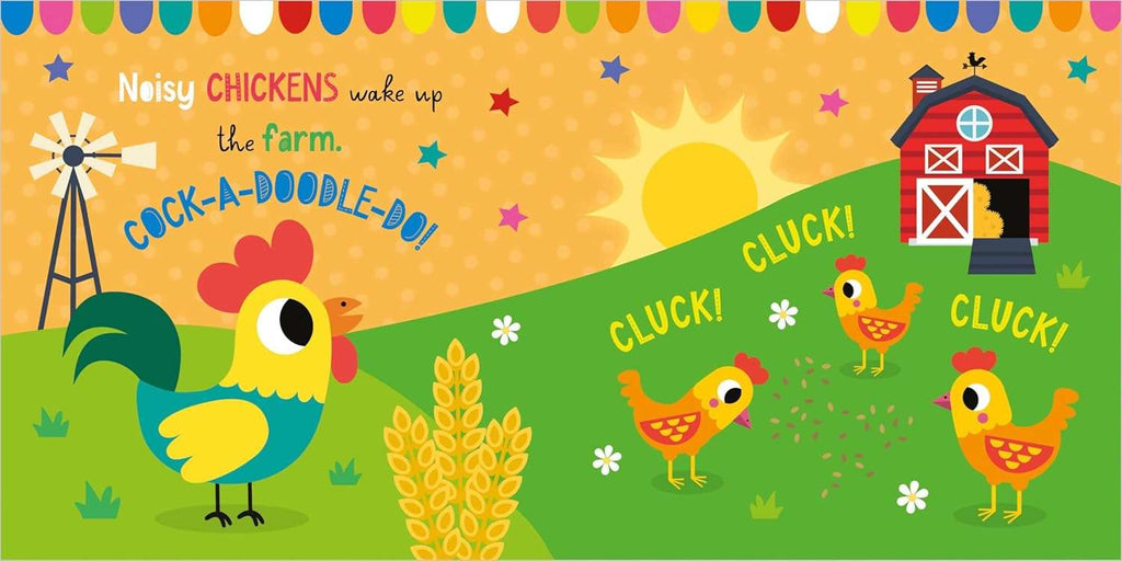 Little Stars On the Farm Soft Book - open