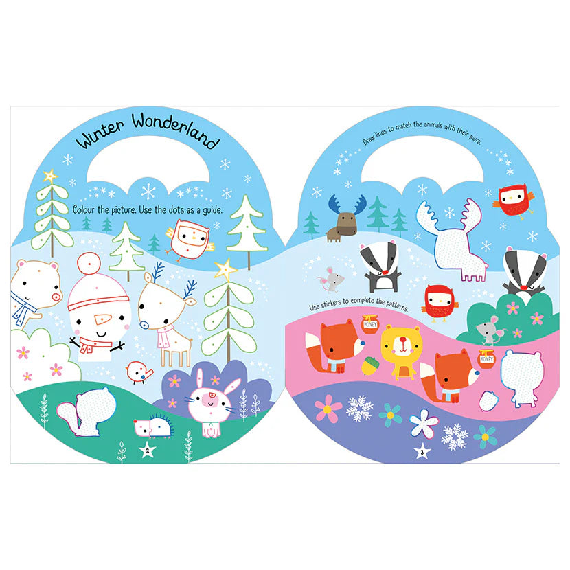 My Snowflake Bag Activity Book - inside winter wonderland