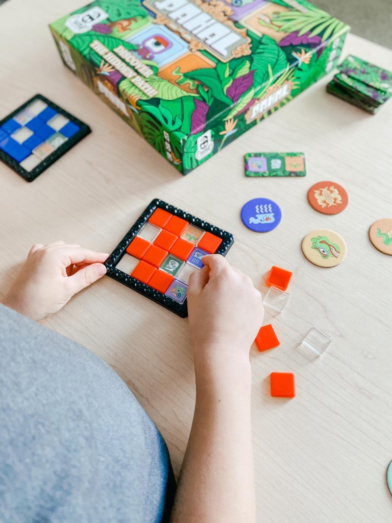 Explore the jungle and discover the path to the Temple, but only the fastest will reach the treasure!  Sold by Board Hoarders