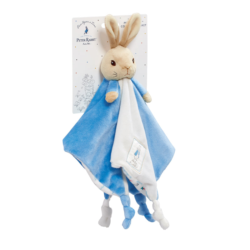 This cute Peter Rabbit Comfort Blanket is made from soft plush and is based on his character in the endearing Beatrix Potter tales. Sold by Say It Baby Gifts