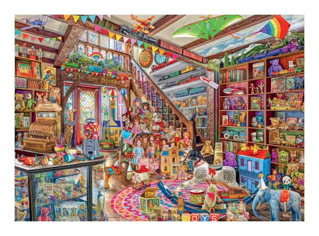 Ravensburger The Fantasy Toy Shop 1000 Piece Jigsaw Puzzle - welcome to the magical toy shop!