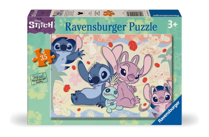Ravensburger Disney Stitch Jigsaw Puzzle -  a bright and fun Stitch themed jigsaw puzzle, perfect for ages 3 and above.