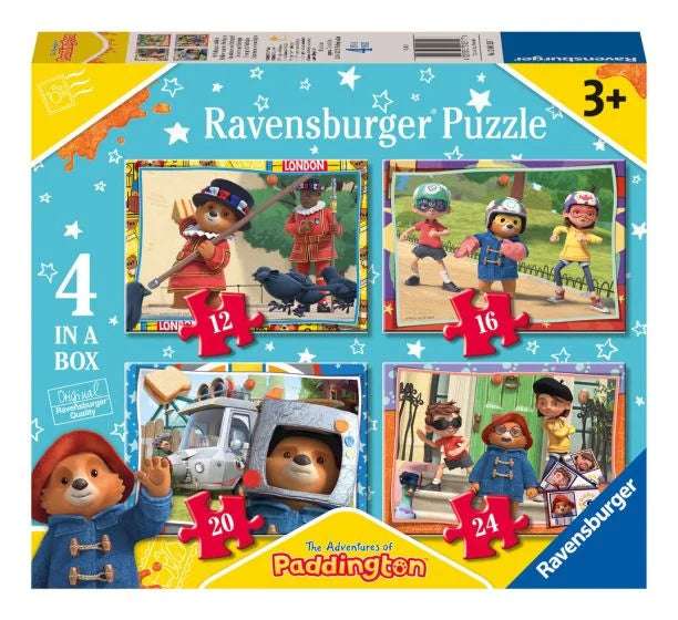 Ravensburger Paddington Bear 4 in a Box Jigsaw Puzzle - box
