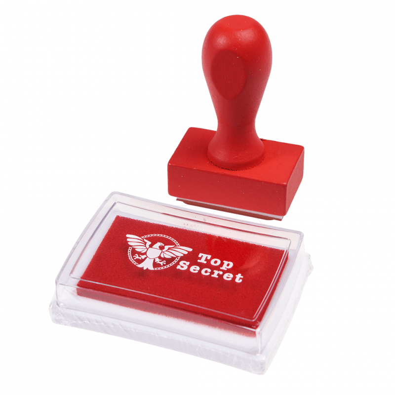 Rex London Top Secret Stamp And Ink Set. Sold by Say It Gifts