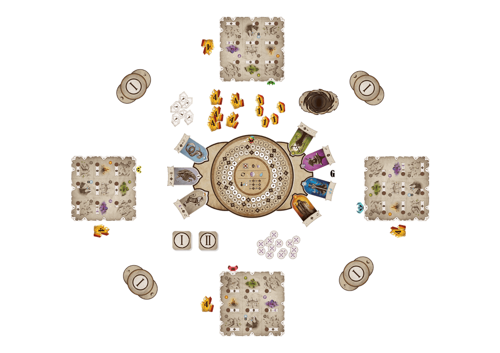 Rauha Board game by Blackrock games - board