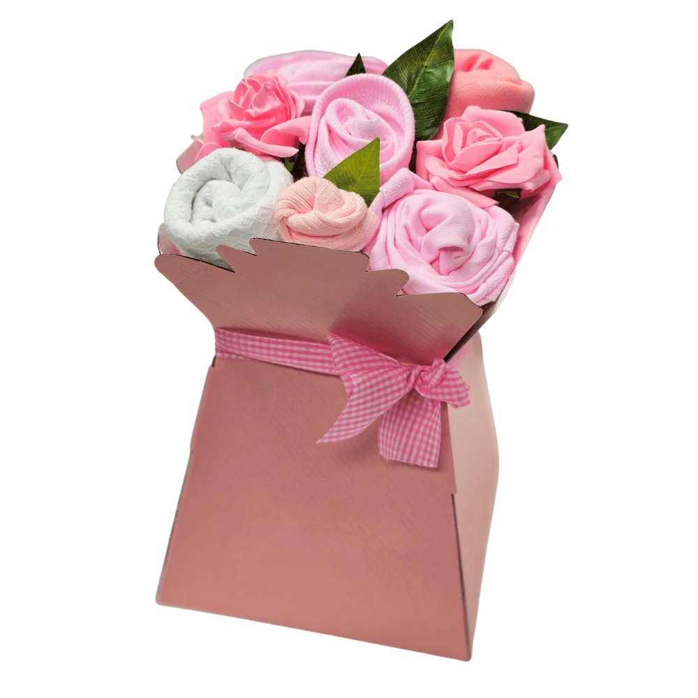 Say It Baby - Baby Girl Clothes Bouquet. Unique Baby Girl Gift