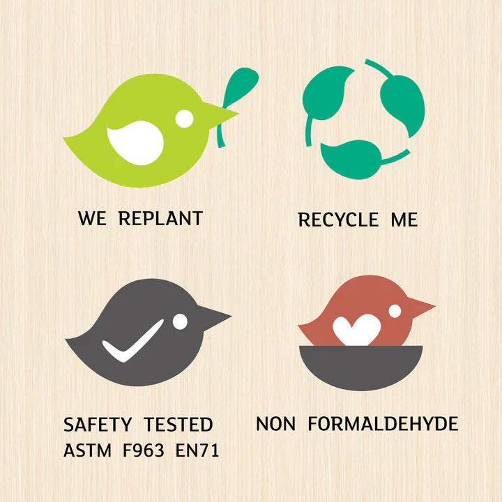 We Replant - Recycle Me - Safety Tested Sign
