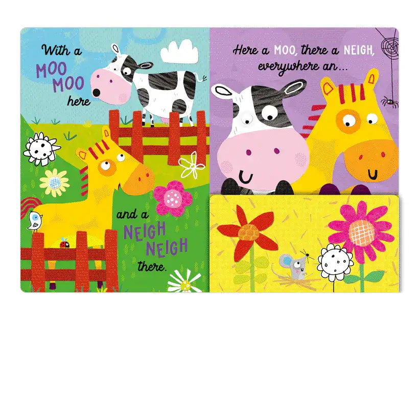 Two colorful children's books with farm animal illustrations on a white background. Twinkle Twinkle Little Star Book