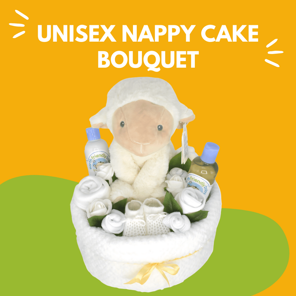 Unisex Nappy Cake Bouquet - Say It Baby Gifts