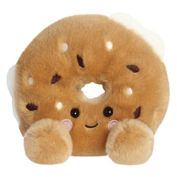Aurora Palm Pal Everything Bagel Soft Toy - a gorgeous collectable little toy that will fit perfectly in your palm! - main