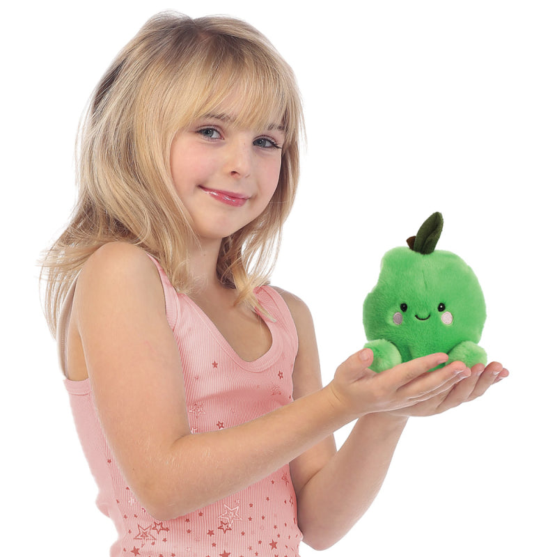 Aurora Palm Pals Jolly Green Apple Soft Toy. Sold by Say It Baby Gifts