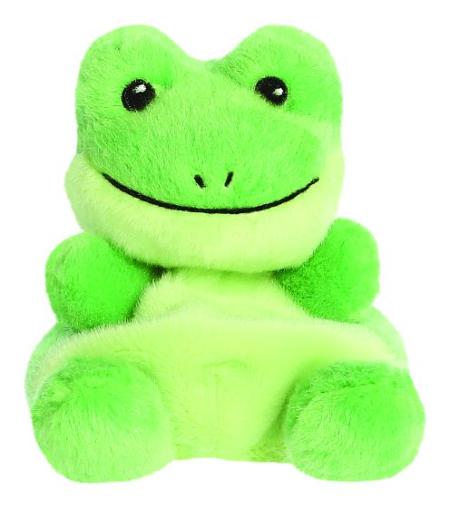 Aurora Palm Ribbits Frog Soft Toy - a gorgeous collectable little toy that will fit perfectly in your palm!