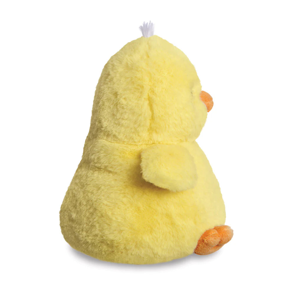 Aurora PomPom Dahlia Chick Soft Toy Side View