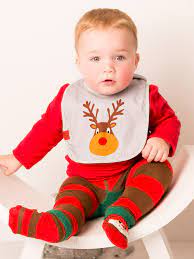 Blade & Rose Christmas Bibs (2 Pack) Sold by Say It Baby Gifts