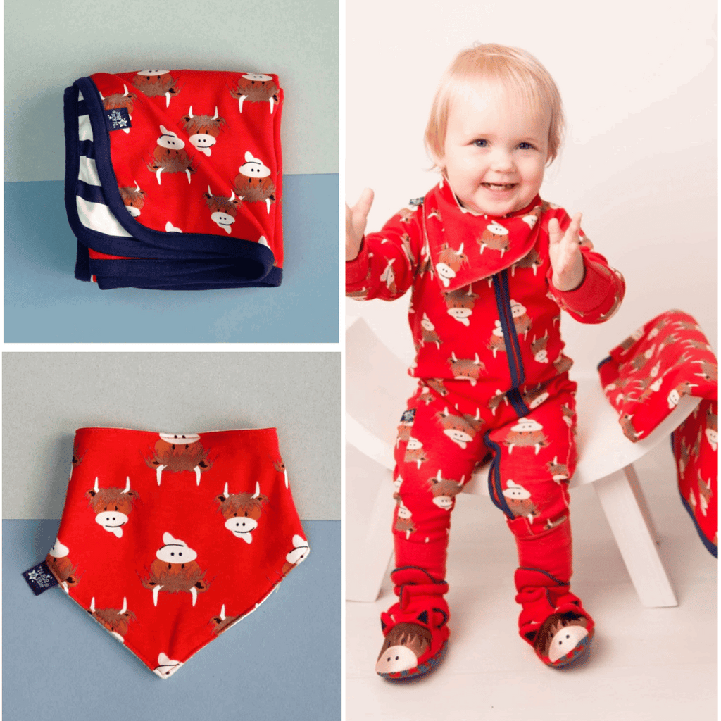 Blade & Rose Red Highland Cow Gift Set