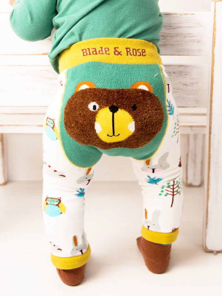 Wild Woodland Gift Bundle - a gorgeous gift set containing beautiful matching items featuring a sweet bear soft toy. Sold by Say It Baby Gifts