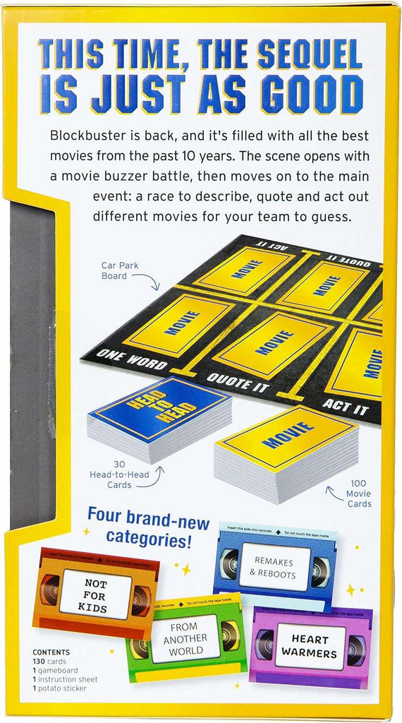 Blockbuster Returns party game by Big Potato. Sold by Board Hoarders