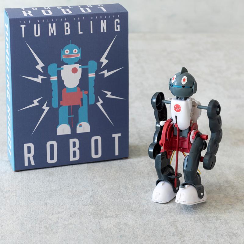Build Your Own Tumbling Robot - This make your own robot kit has everything you need to assemble a robot that walks, dances and tumbles! Including a complete instruction guide and various robot parts.