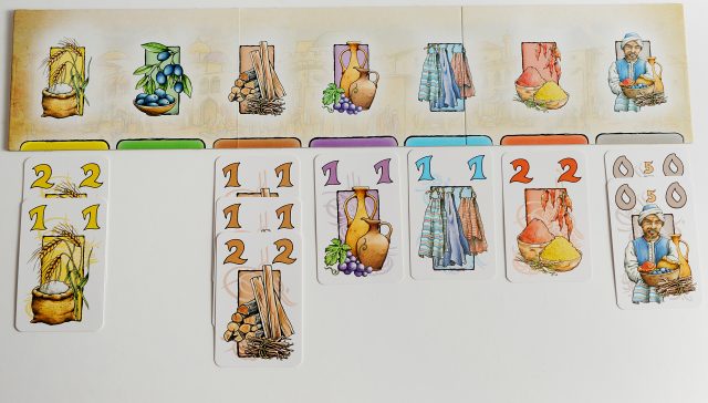 Set of cards with illustrations and numbers on a white background. Byzanz