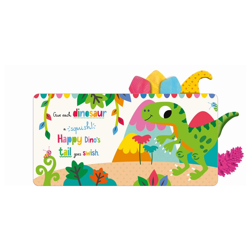 Little Stars Dino Adventures Sensory Book. Give each dino a squish