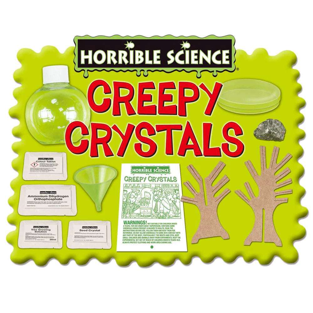 Galt Horrible Science Creepy Crystals Kit - instructions
