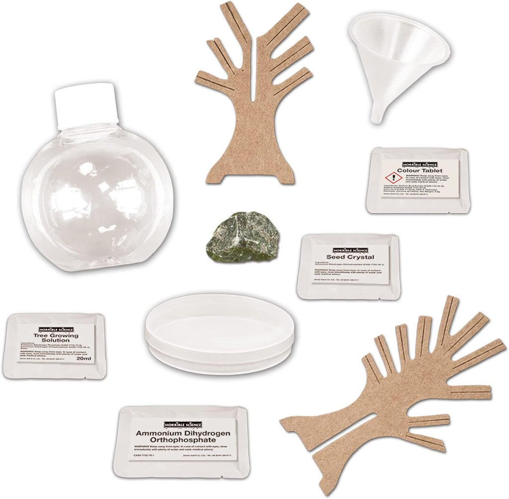 Galt Horrible Science Creepy Crystals Kit - items
