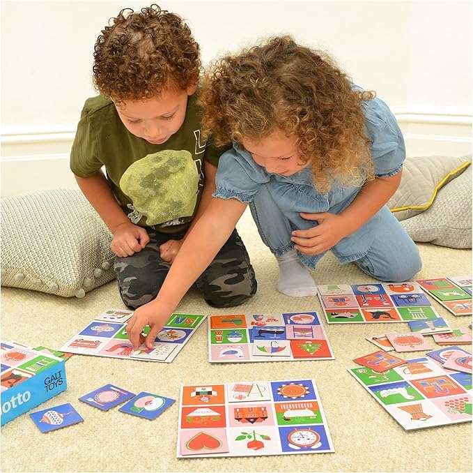 Galt Toys Picture Lotto Game - a classic matching game for kids aged 4 and up. Kids playing the game
