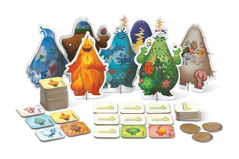 Gigamons memory game for kids age 5 and up. Studio H. Cut-out pieces