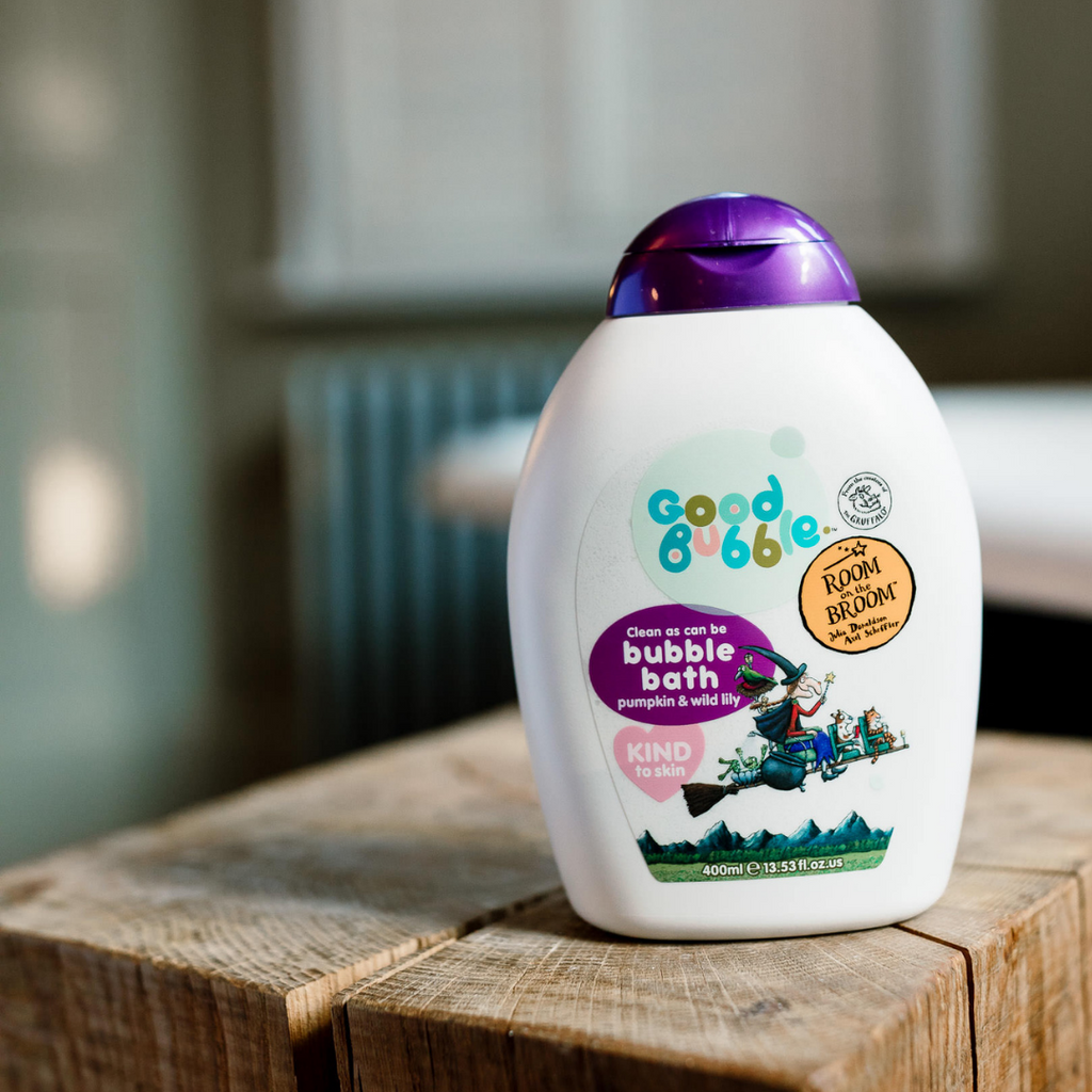 Good Bubble Room On the Broom Bubble Bath - a gorgeous bubble bath created with Pumpkin and Wild Lily Bubble Bath containing at least 98% naturally derived ingredients to help maintain the skin’s natural moisture.