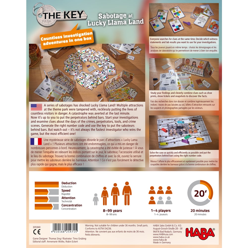 HABA The Key Sabotage At Lucky Llama Land HABA