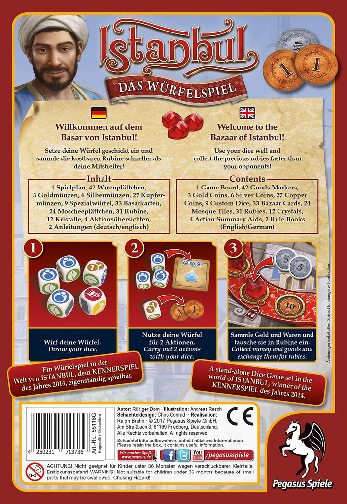 Istanbul The Dice Game Pegasus Spiele