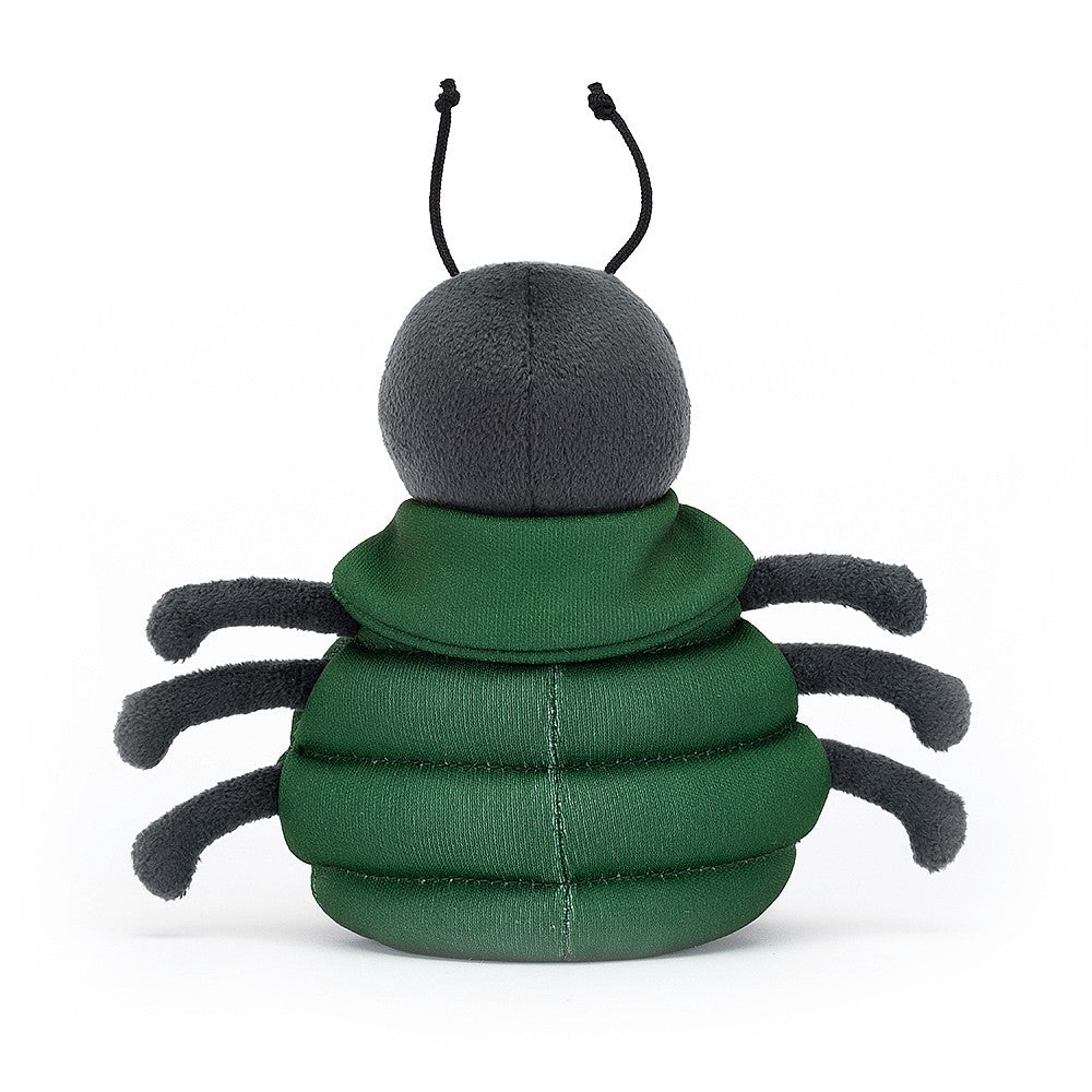 Say hello to Anoraknid Spider from Jellycat - a cute little critter sporting a fun anorak jacket! Sold by Say It Baby Gifts ANK3BS