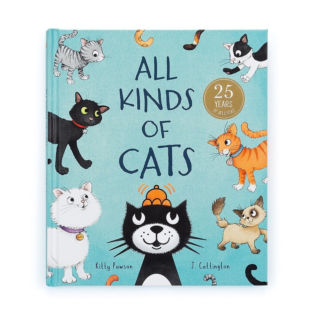Jellycat All Kinds Of Cats Book BK4CATS - Sold by Say It Baby Gifts
