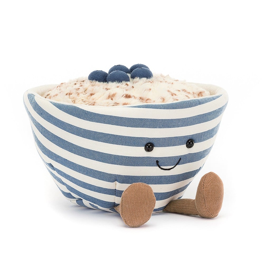 Jellycat Amuseable Oats - a delightful little bowl of happiness! A4OAT. Sold by Say It Baby Gifts