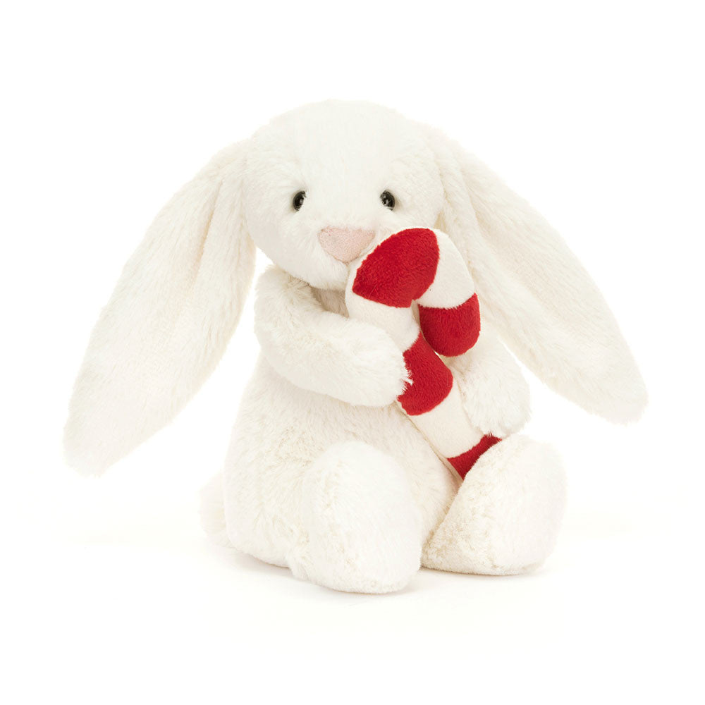 Jellycat Bashful Bunny with Candy Cane BB6CC Sold by Say It Baby Gifts
