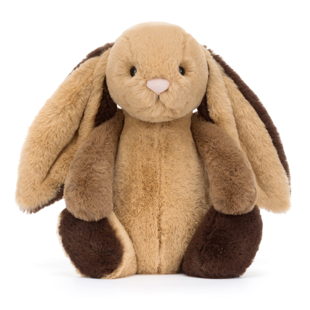 Jellycat Bashful Patchwork Brown Bunny (Medium) front
