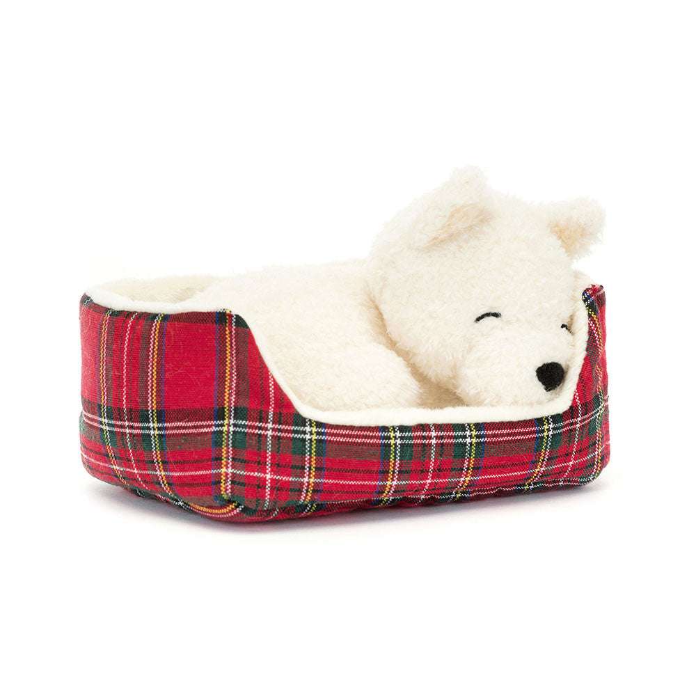 Jellycat Napping Nipper Westie NAP3NW Sold by Say It Baby Gifts