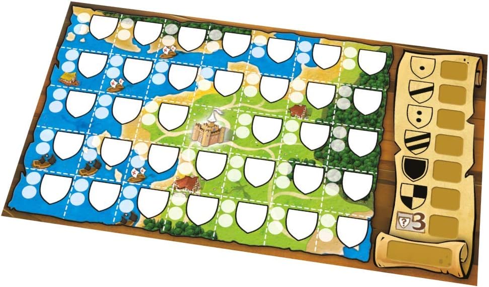 Kingdomino Duel - Roll to control the kingdom! Roll and write game sold by Board Hoarders