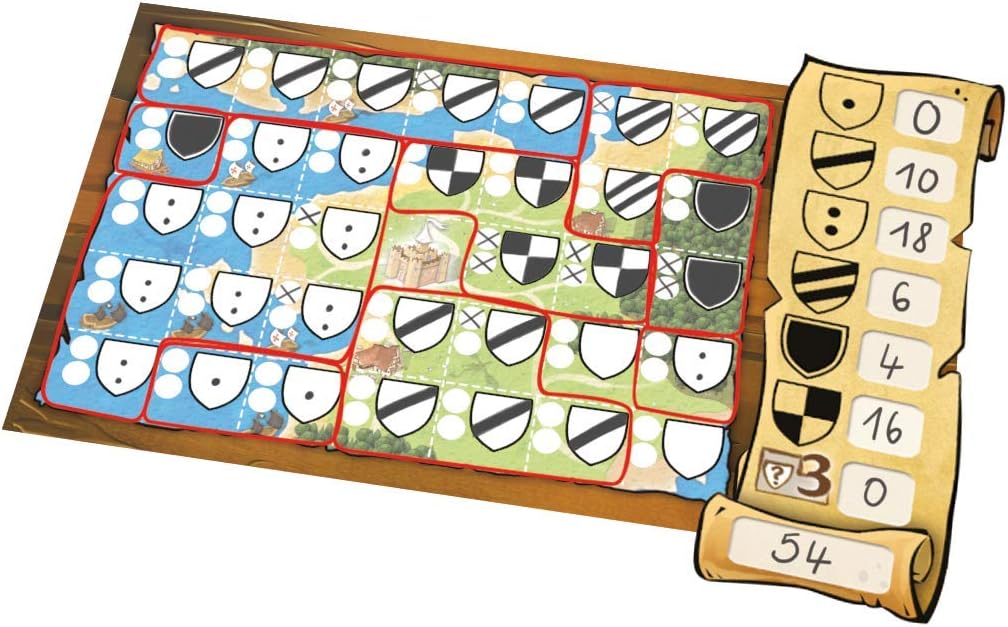 Kingdomino Duel - Roll to control the kingdom! Roll and write game sold by Board Hoarders