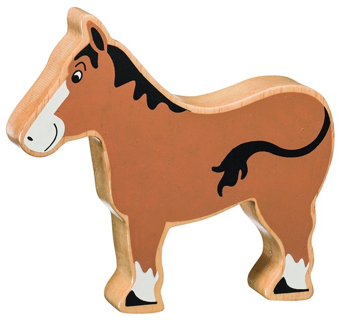Lanka Kade Natural Brown Horse. Sold by Say It Baby Gifts